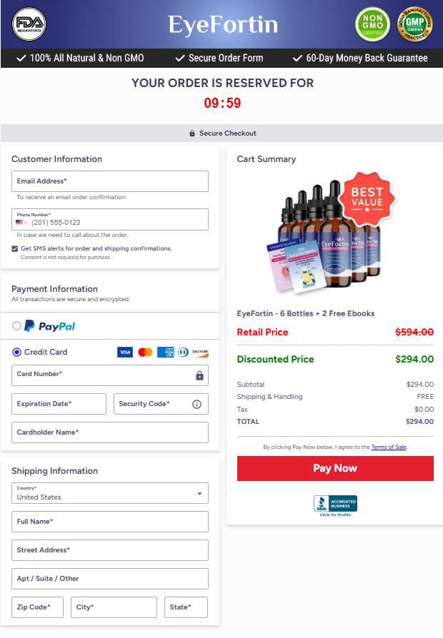 EyeFortin - Secure checkout